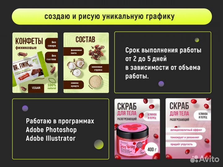 Дизайн карточек для маркетплейсов