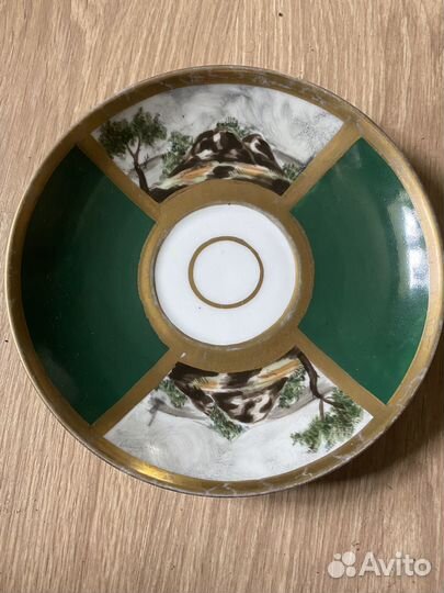 Тарелка с пейзажем. Limoges. Франция 1900-1920е