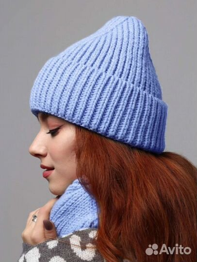 Комплект шапка и снуд