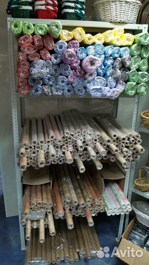 Флористическая упаковка, корзины, ленты