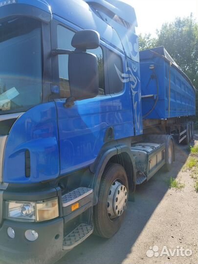 Scania P 360 с полуприцепом, 2013