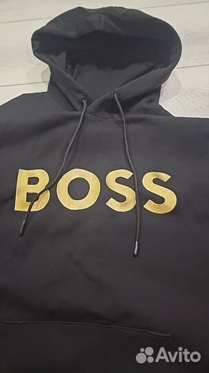 Хлопковое мужское худи boss