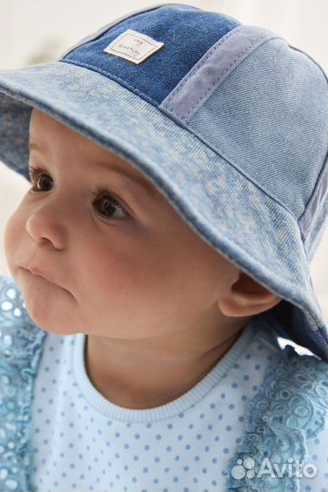 Новая джинсовая панама next для девочки