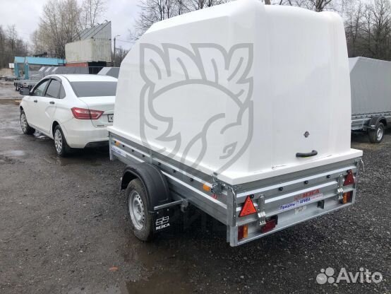 Прицеп с высокой крышкой 04.022 Н1500мм