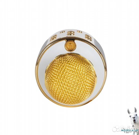 Bluetooth-микрофон WS-858 (бело-золотой)