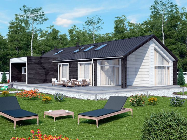 Коттедж 148 м² на участке 1 сот.