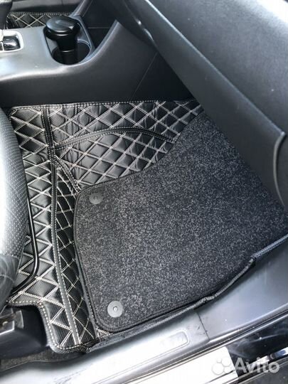 Коврики из экокожи 3D в салон автомобиля