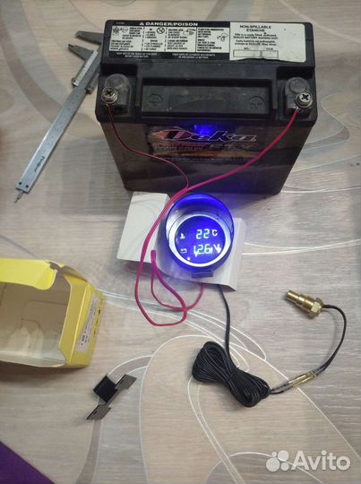Датчик температуры и уровня заряда акб