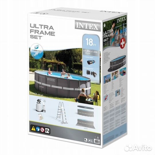 Бассейн каркасный Intex 549х132см