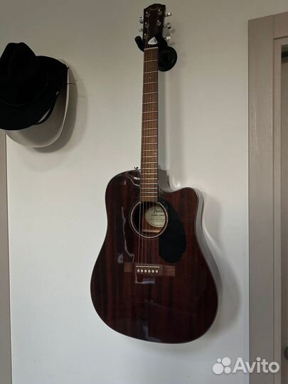 Гитара Электроакустика Fender CD-60SCE All Mah WN