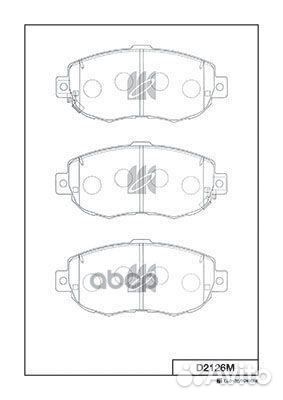 Колодки тормозные дисковые пер. Lexus IS D2126M