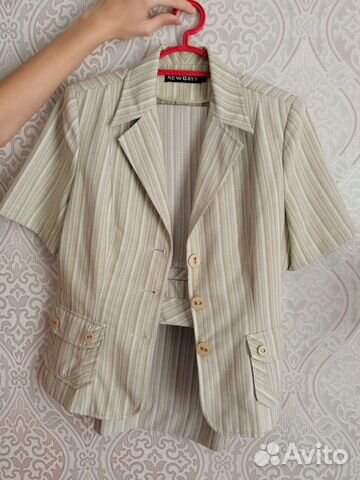 Льняной женский костюм (р.46-48)