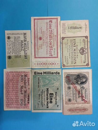 Банкноты Германии 1920-1930 годы Редкие