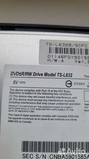 Оптический привод DVD RW TS-L632