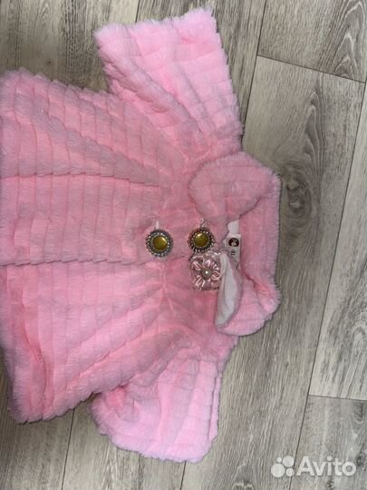 Накилка шубка для девочки 86 92 98