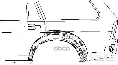 Арка крыла opel: manta 79-84 задн прав мод 4дв