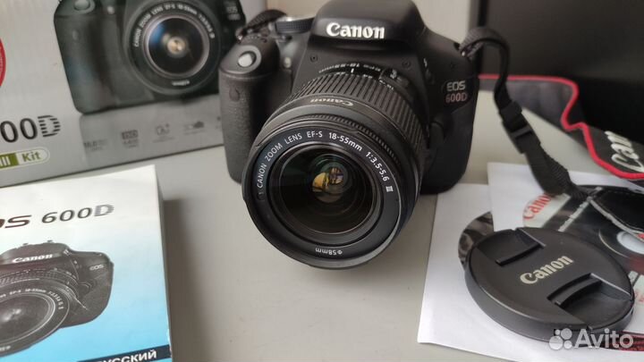 Canon 600D kit в коробке как новый