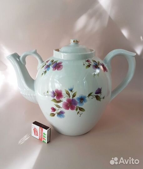 Чайник большой доливной 4,5л Анютины глазки Дулево