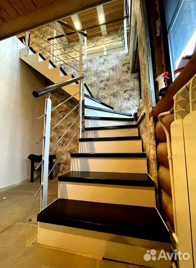 Облицовка бетонных лестниц