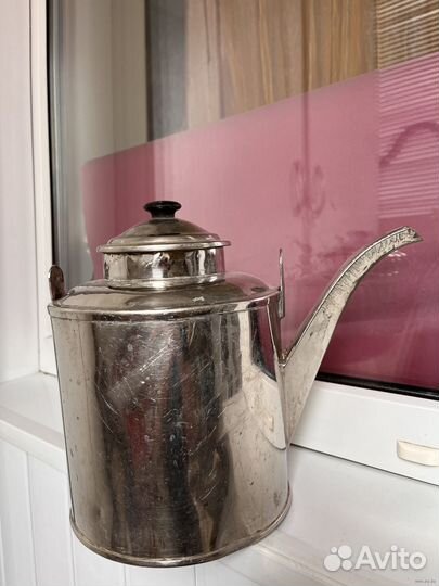 Старый латунный чайник 4 литра СССР