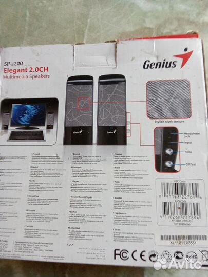 Колонки акустические для компьютера, б/у, Genius