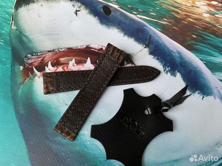 Ремешок для часов maurice lacroix из кожи акулы