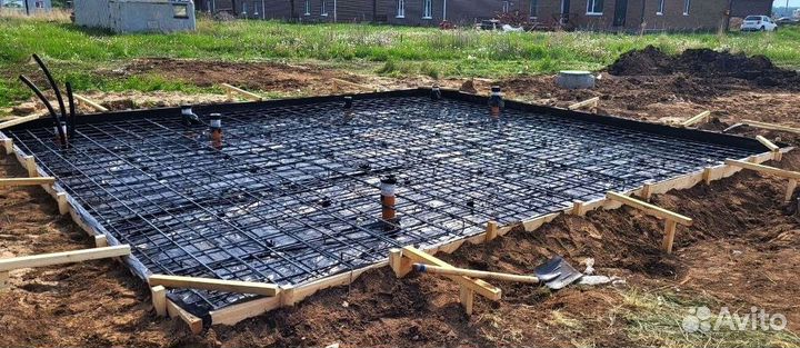 Бетонные работы Фундамент Отмостки Дорожки Площадк