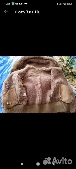 Дубленка натуральная женская с капюшоном