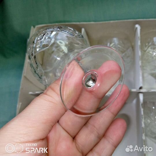 Хрустальные рюмки на ножке СССР