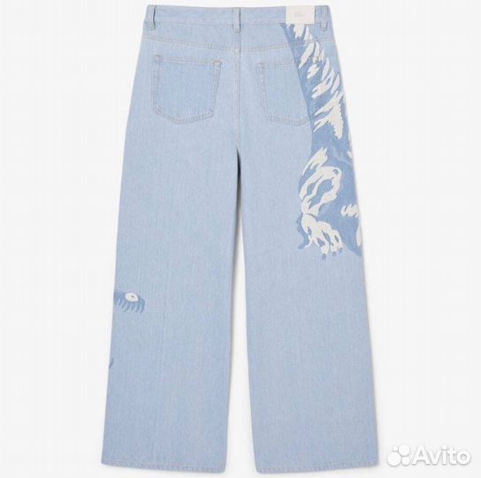 Джинсы с крокадилом Lacoste