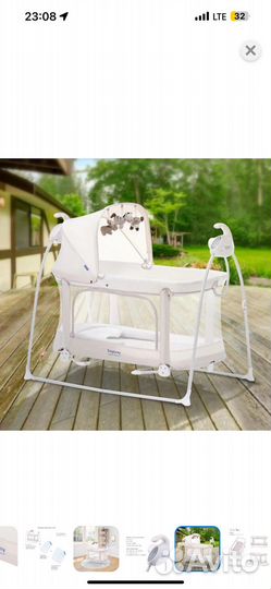 Детская кроватка с маятником