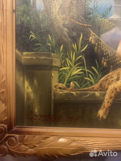 Большая картина Сатаров М.А маслом 93х73