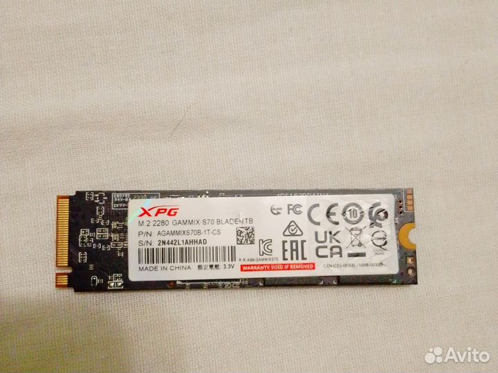 Ssd m2 nvme 1tb xpg