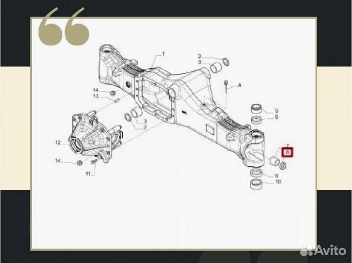 Сальник чулка (S06/42594) Carraro