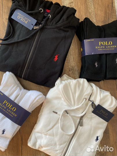 Зип худи мужское polo ralph lauren