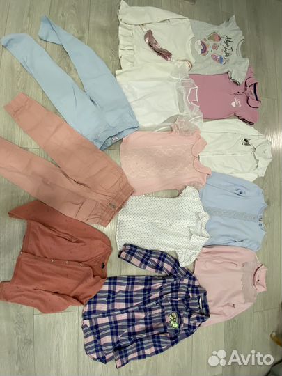 Вещи на девочку пакетом рост 128-134