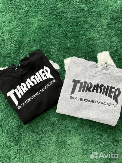 Кофта thrasher серое