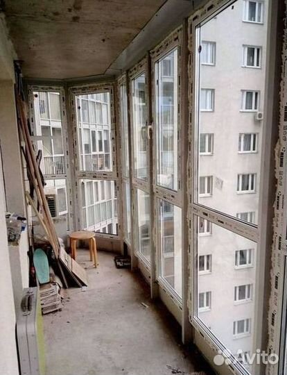 Остекление окон и балконов пвх