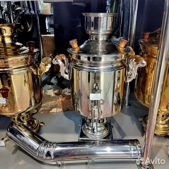 Самовар угольный и электрический (комбинированный)