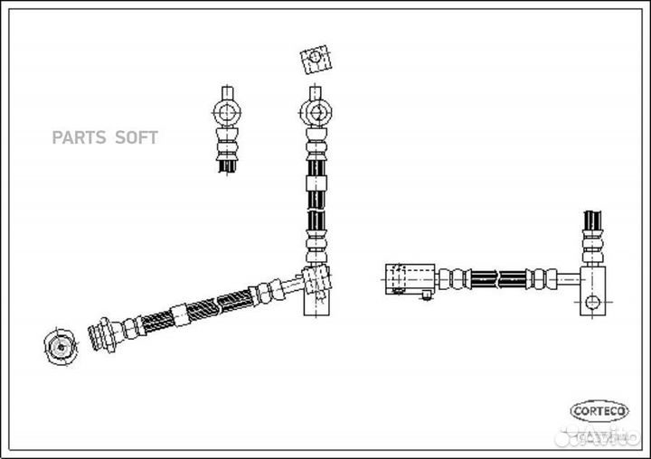 Corteco 19033544 Шланг тормозной