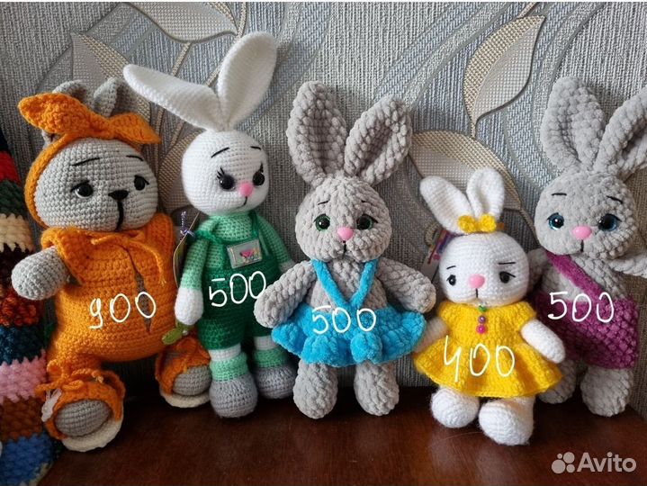 Вязаные игрушки ручной работы