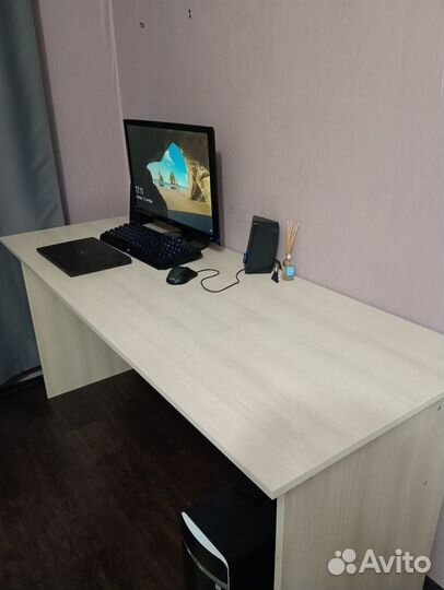 Стол компьютерный офисный Дуб Шамони 160х60х75