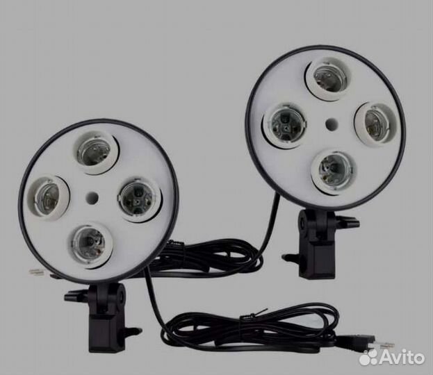 Комплект софтбоксов на 4 лампы(с лампами)