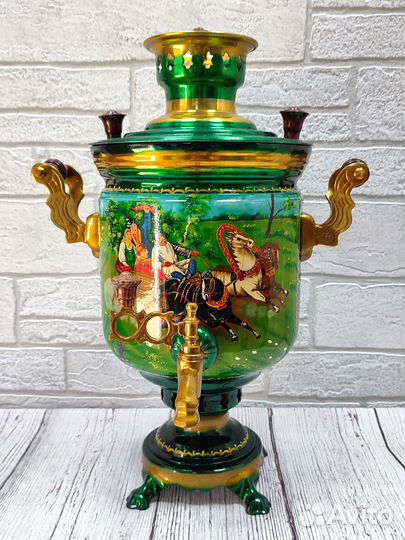 Самовар на дровах 7л. формой рюмка Тульский