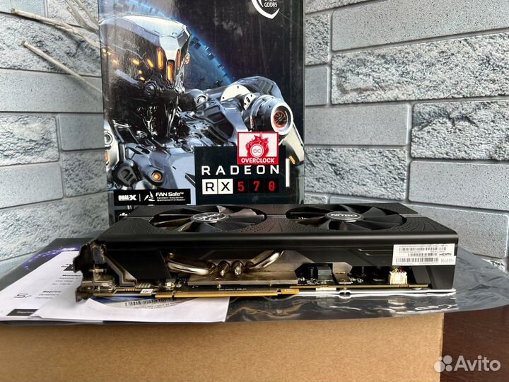Видеокарта Rx 570 8GB Sapphire Nitro+/Пломба
