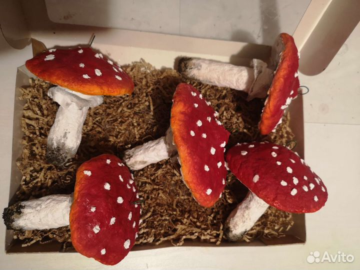 Ватные ёлочные игрушки 