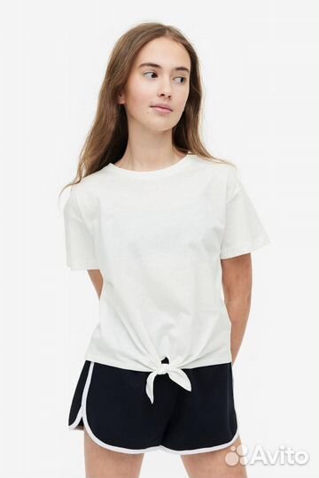 Футболки для девочки комлпект h&m 134-140