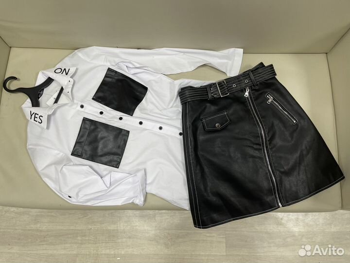 Рубашка белая оверсайз женская 40 42 44