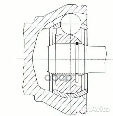 ШРУС VW T5/multivan 03- 2.5TDI внутр. 304841 GK