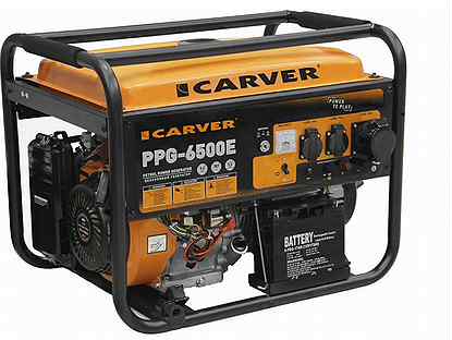 Бензиновый генератор carver PPG- 6500Е LT-188F